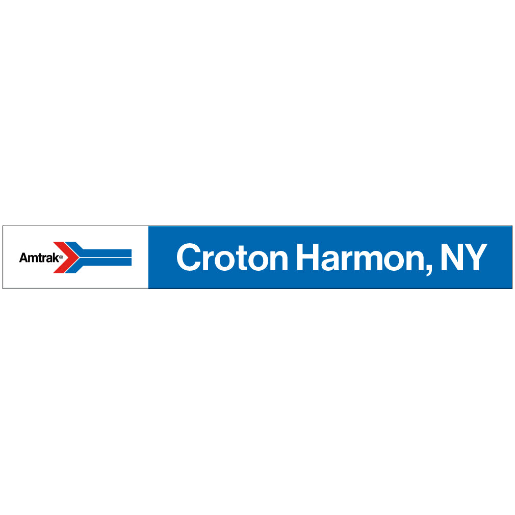 Amtrak Retro Croton Harmon, NY Station Sign