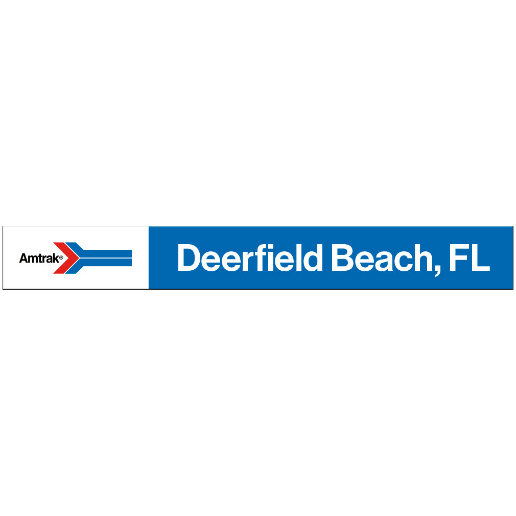 Amtrak Retro Deerfield Beach, FL Station Sign