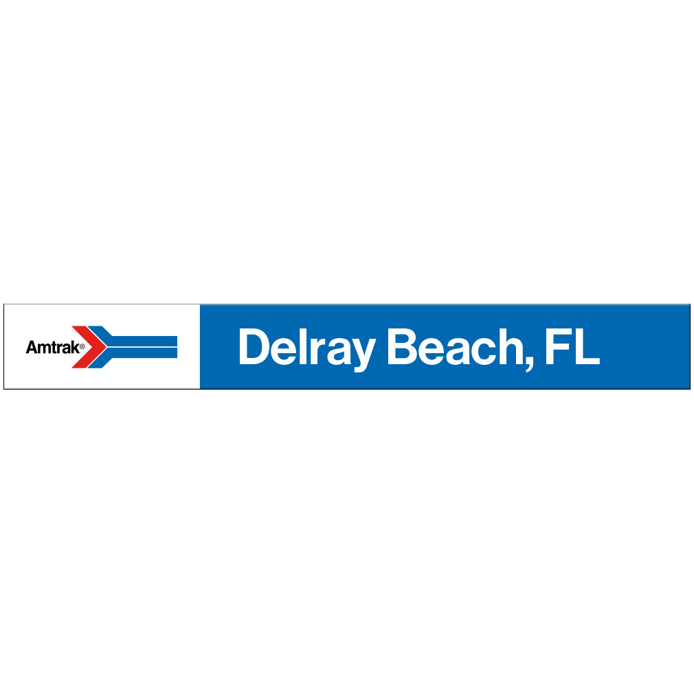 Amtrak Retro Delray Beach, FL Station Sign