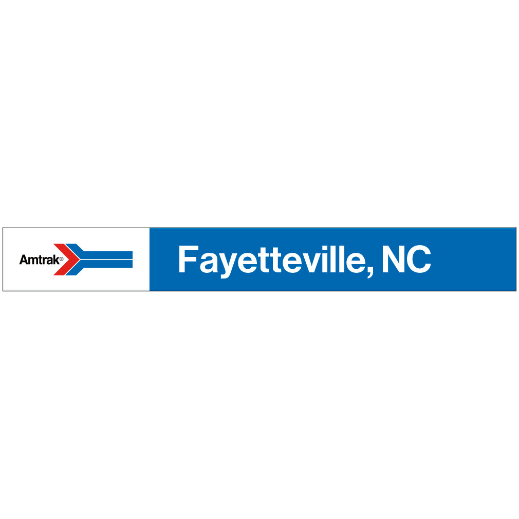 Amtrak Retro Fayetteville, NC Station Sign