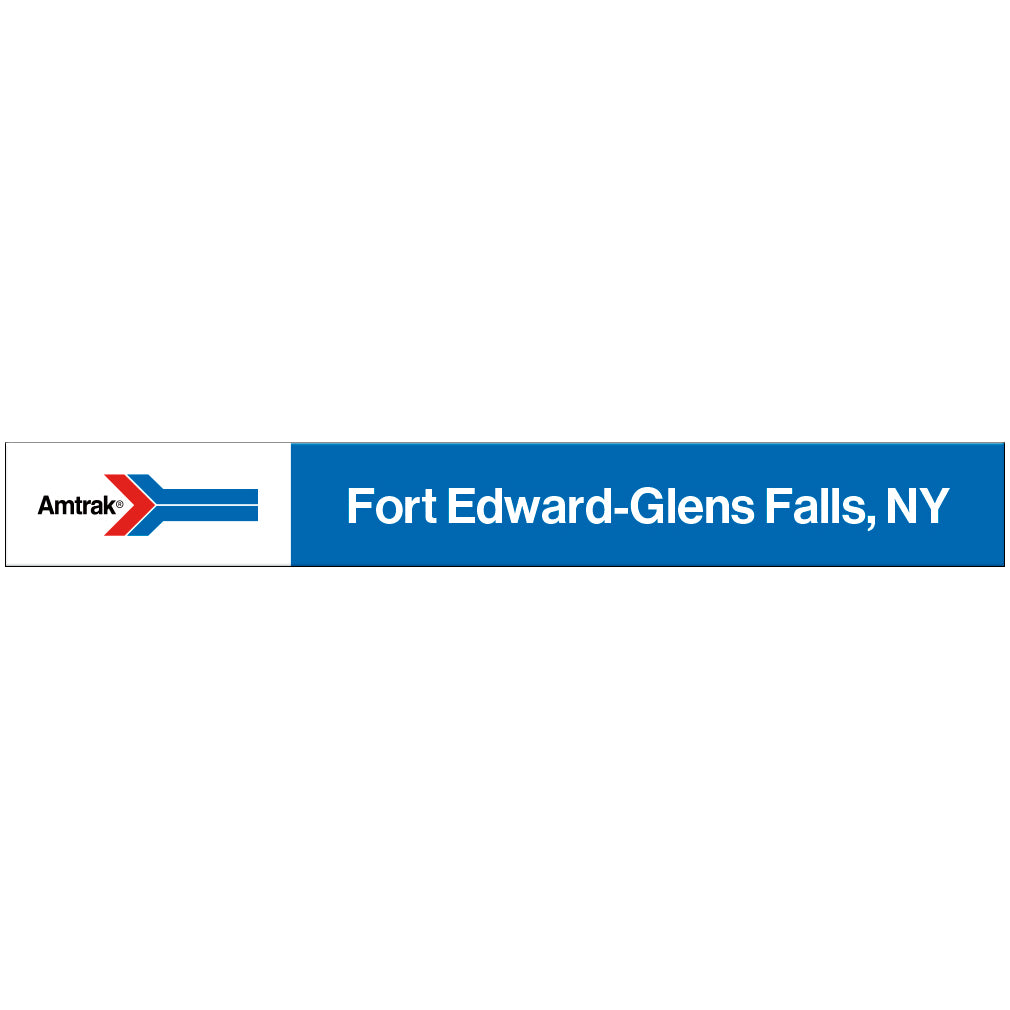 Amtrak Retro Fort Edward-Glens Falls, NY Station Sign