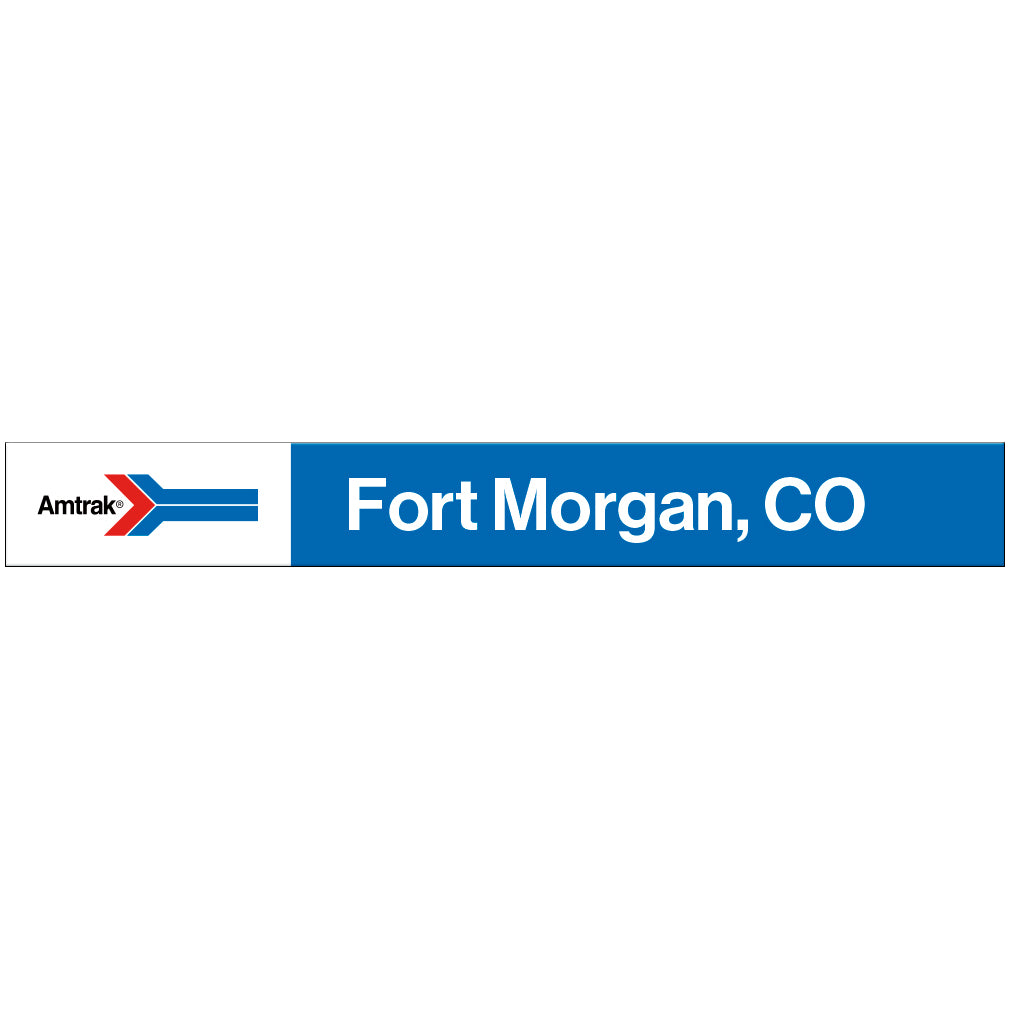Amtrak Retro Fort Morgan, CO Station Sign