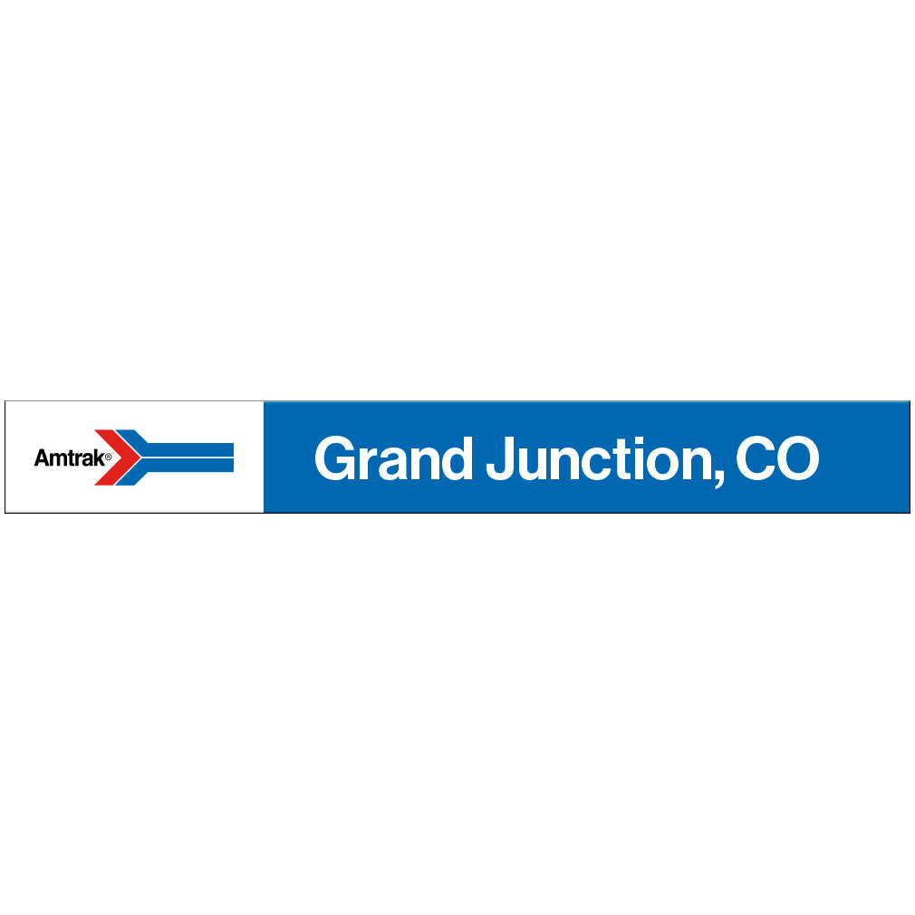 Amtrak Retro Grand Junction, CO Station Sign