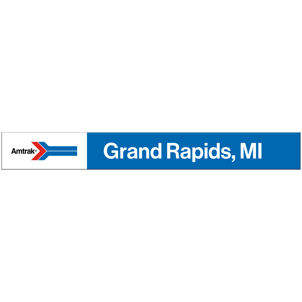 Amtrak Retro Grand Rapids, MI Station Sign