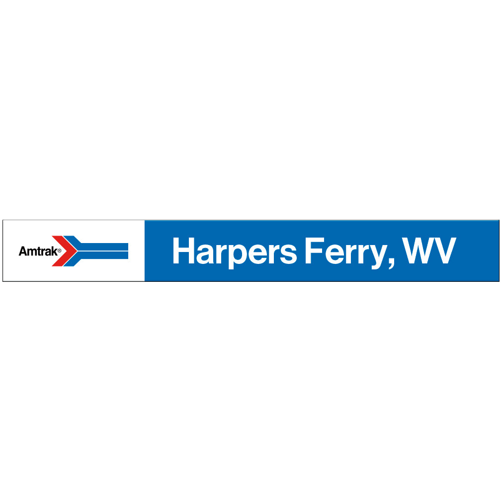 Amtrak Retro Harpers Ferry, WV Station Sign