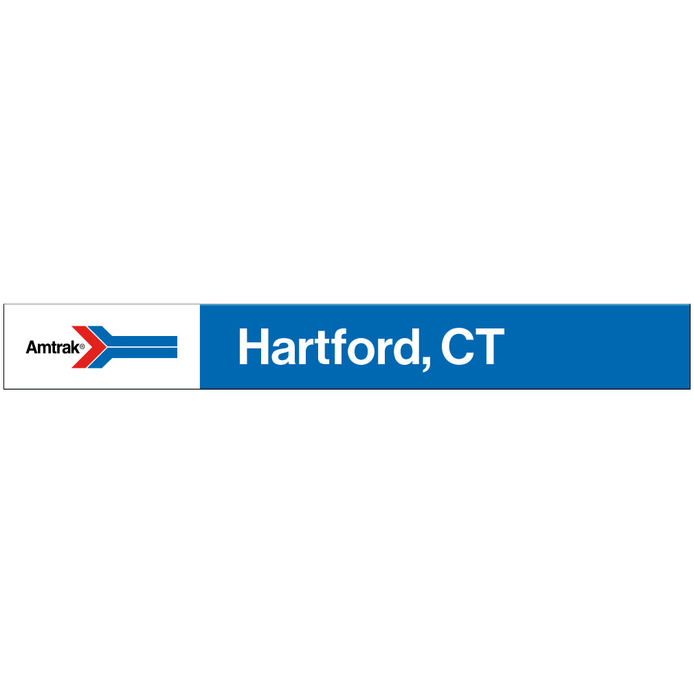 Amtrak Retro Hartford, CT Station Sign