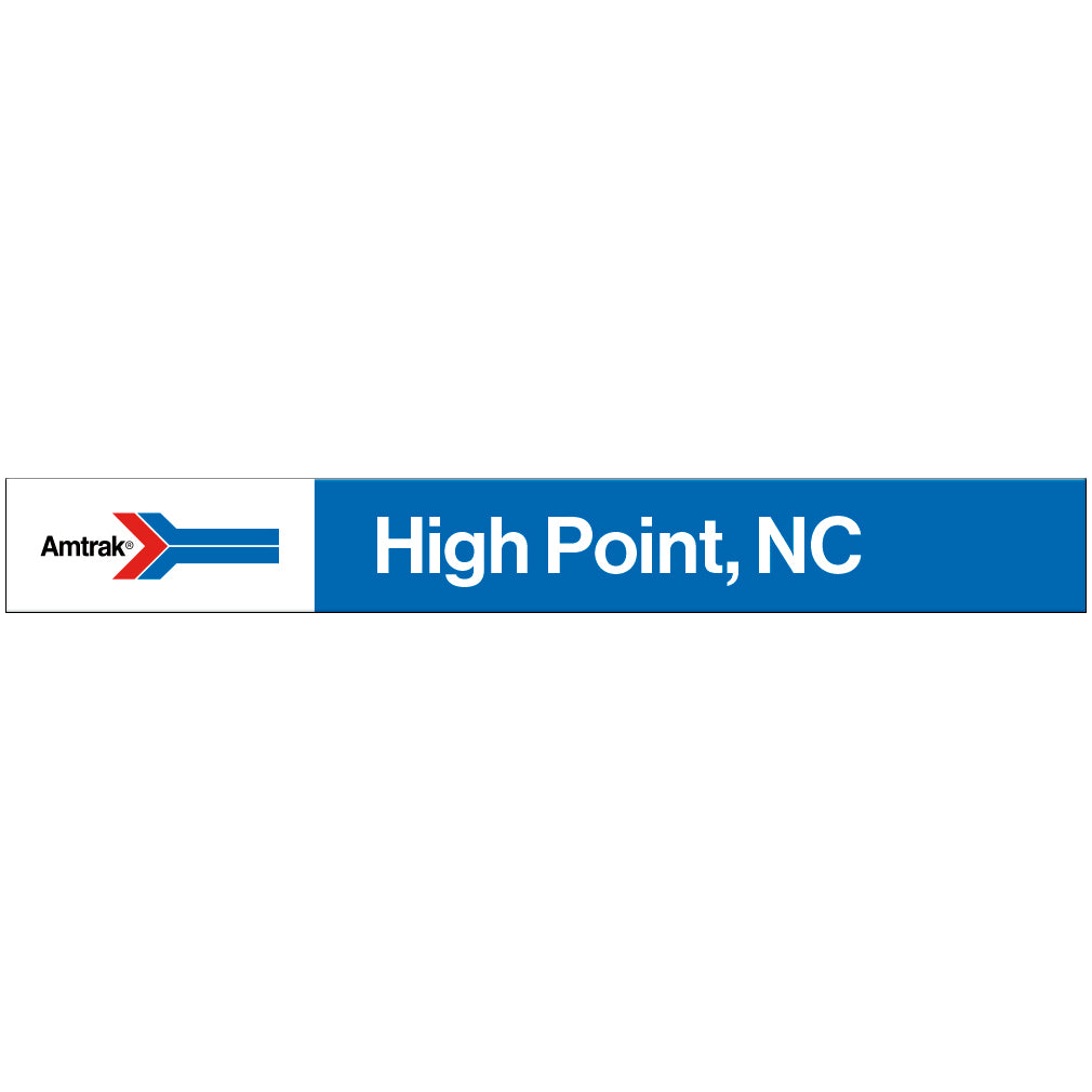 Amtrak Retro High Point, NC Station Sign