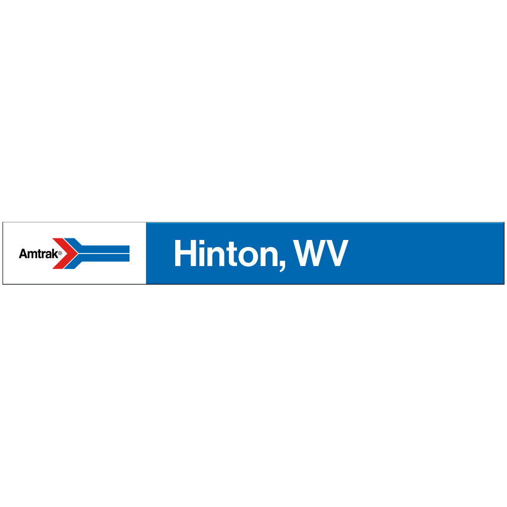 Amtrak Retro Hinton, WV Station Sign