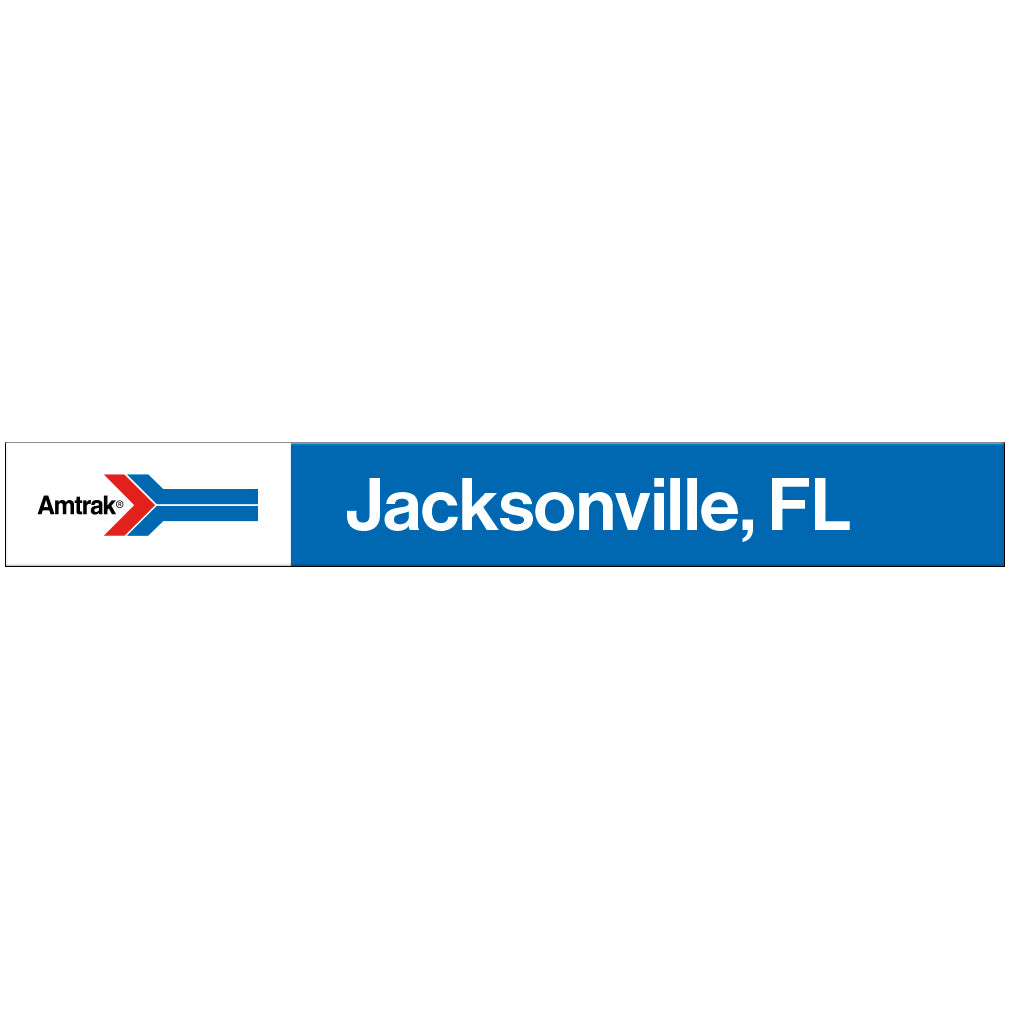 Amtrak Retro Jacksonville, FL Station Sign