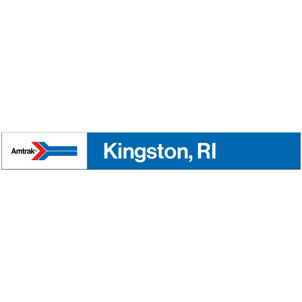 Amtrak Retro Kingston, RI Station Sign