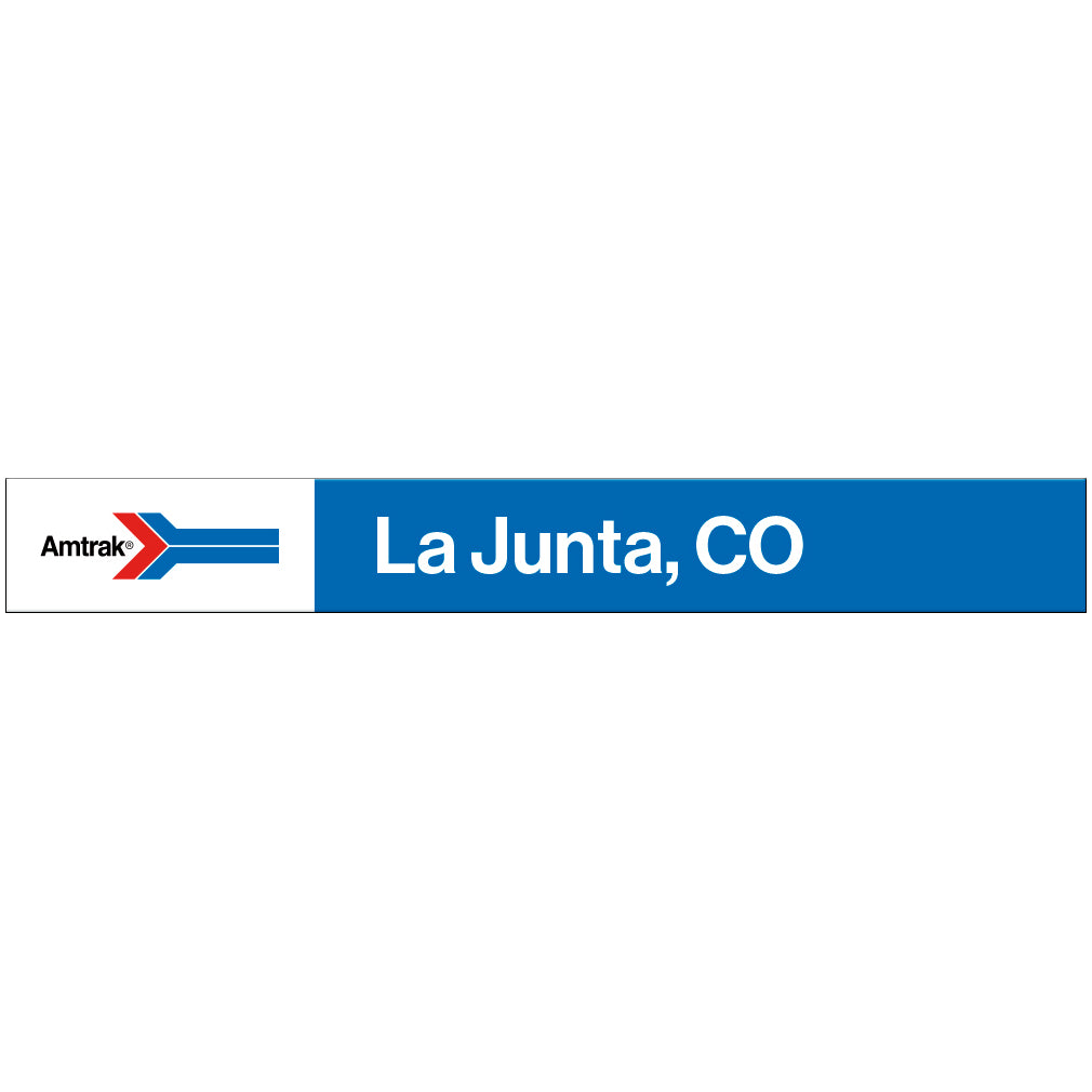 Amtrak Retro La Junta, CO Station Sign