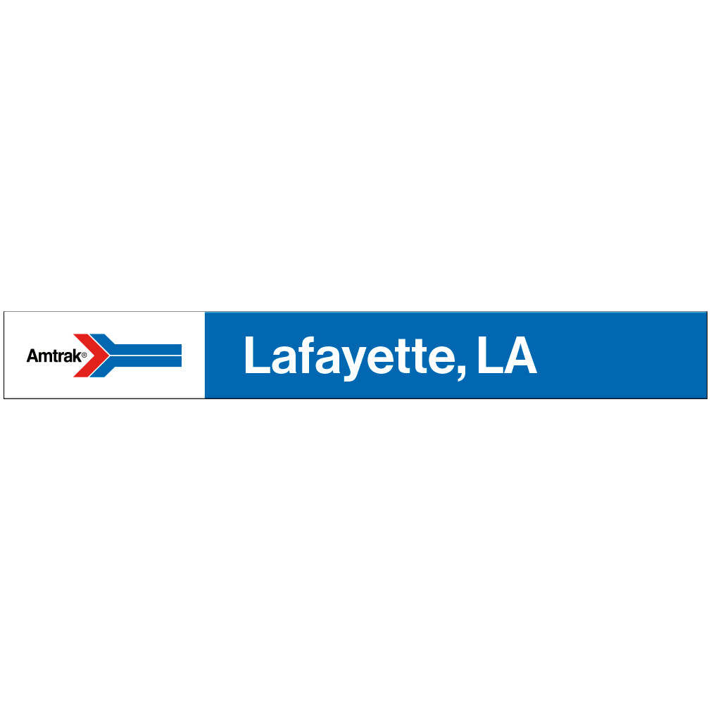 Amtrak Retro Lafayette, LA Station Sign