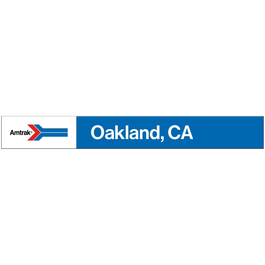 Amtrak Retro Oakland, CA Station Sign