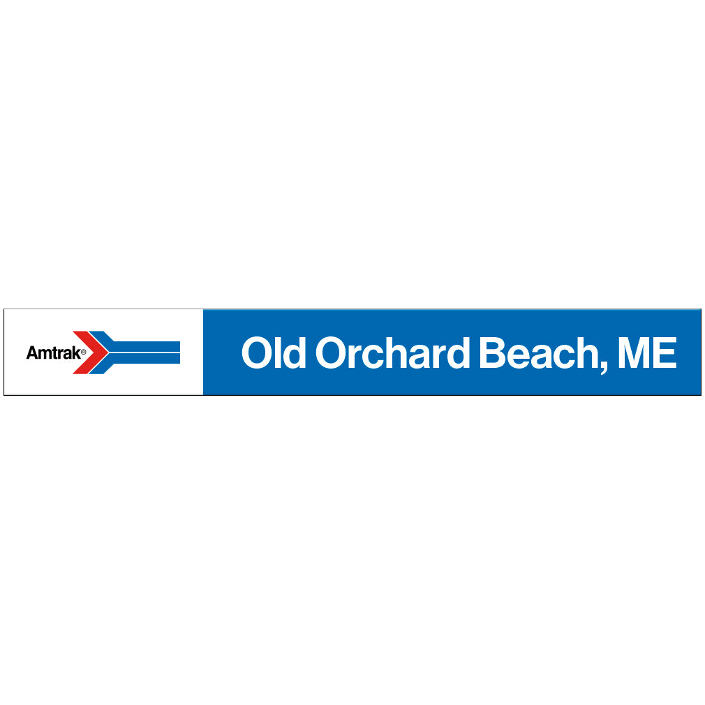 Amtrak Retro Old Orchard Beach, ME Station Sign