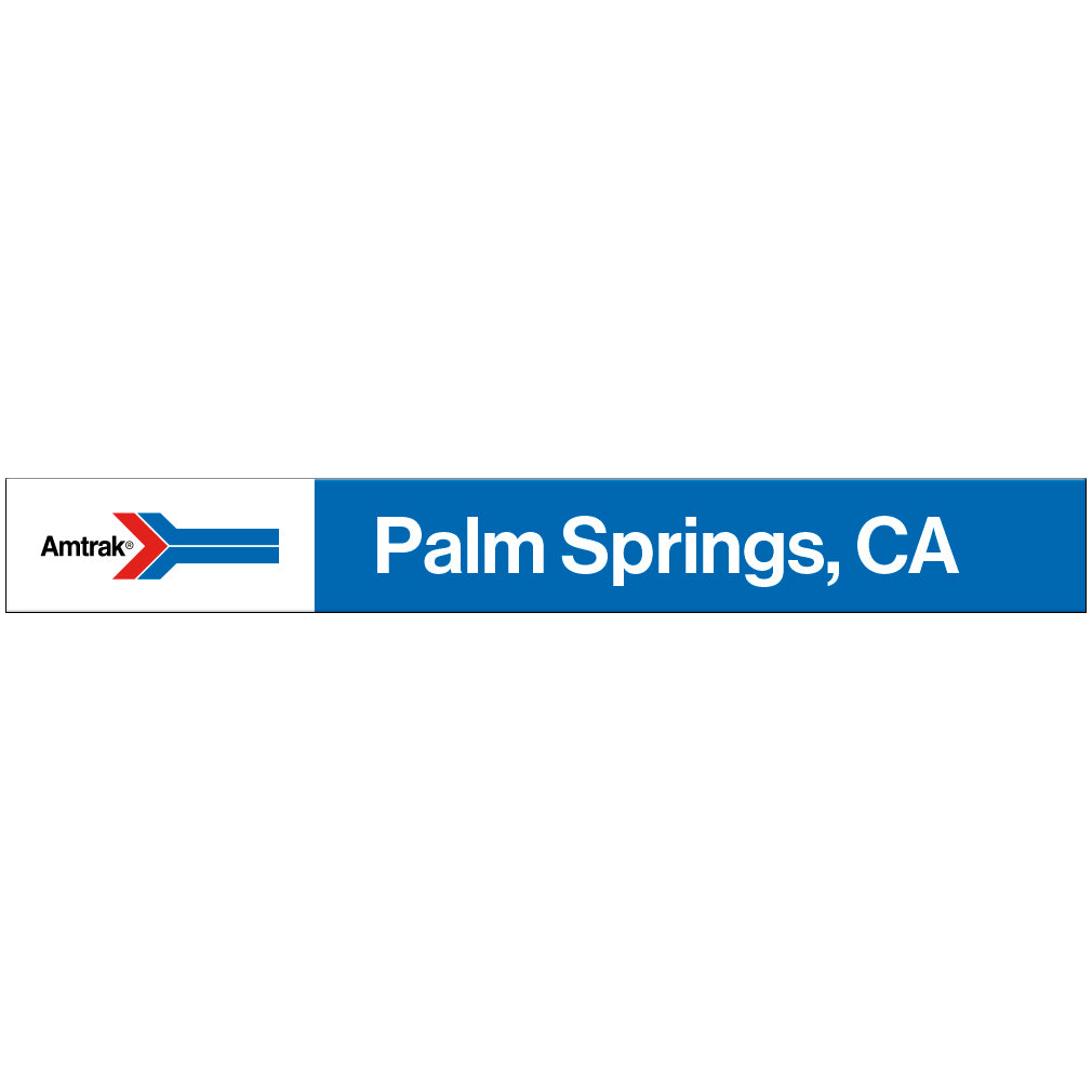 Amtrak Retro Palm Springs, CA Station Sign