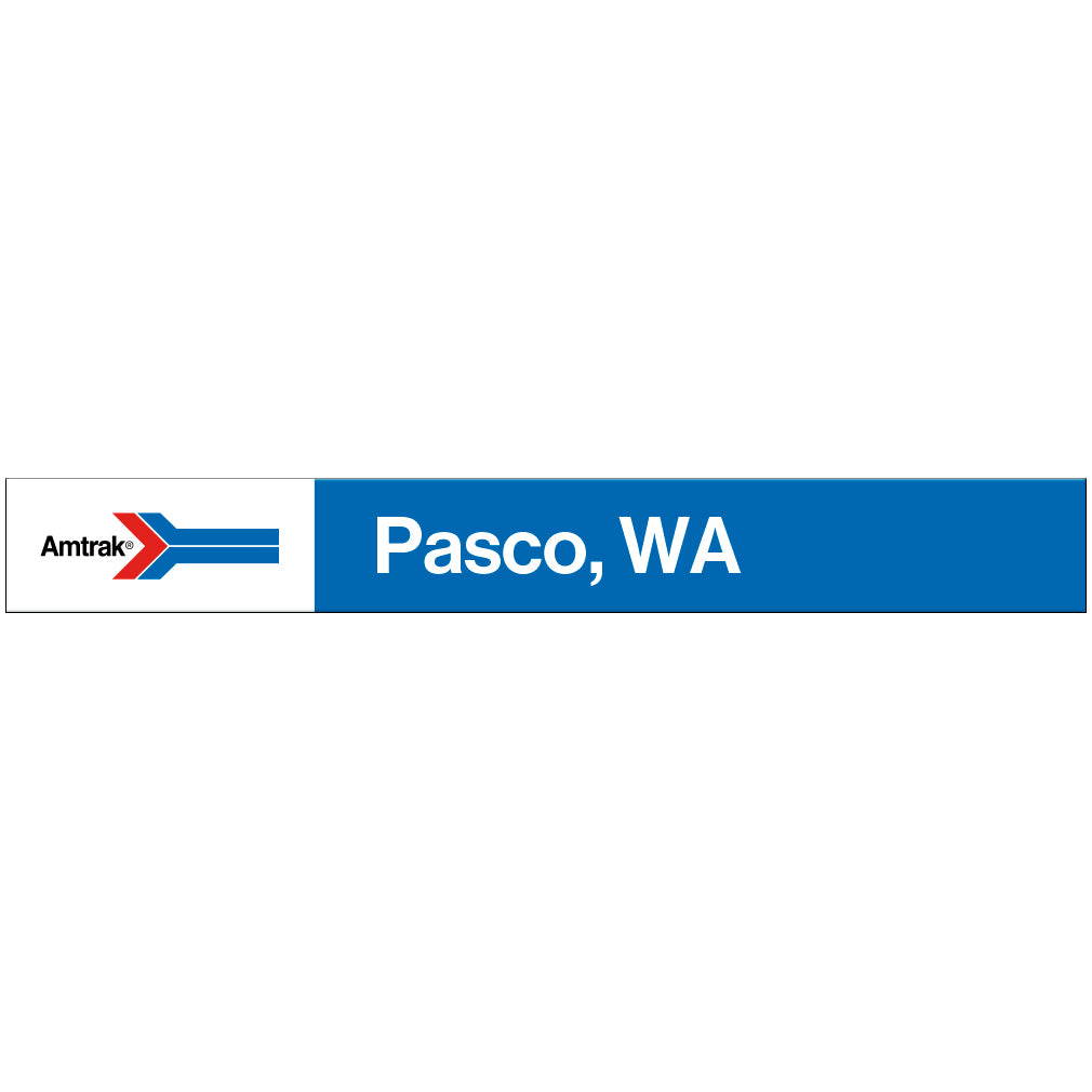 Amtrak Retro Pasco, WA Station Sign