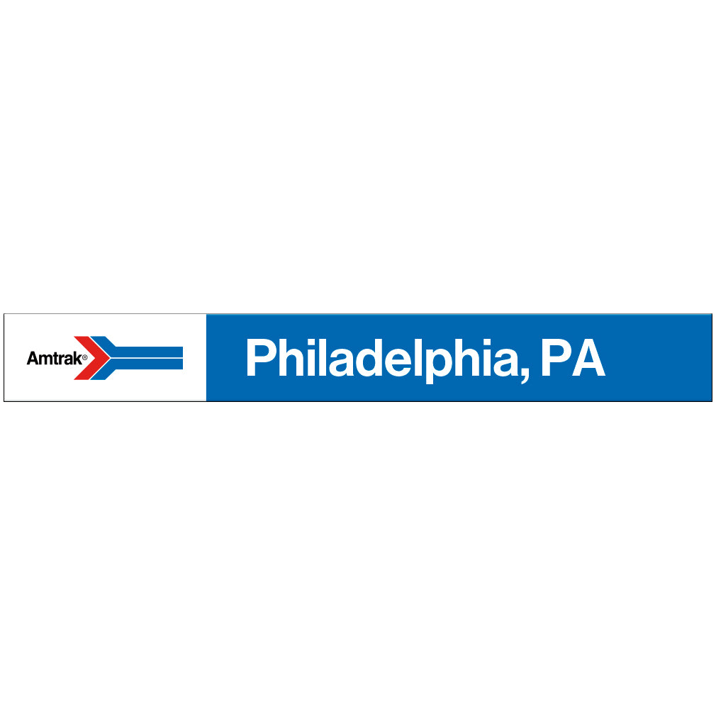 Amtrak Retro Philadelphia, PA Station Sign