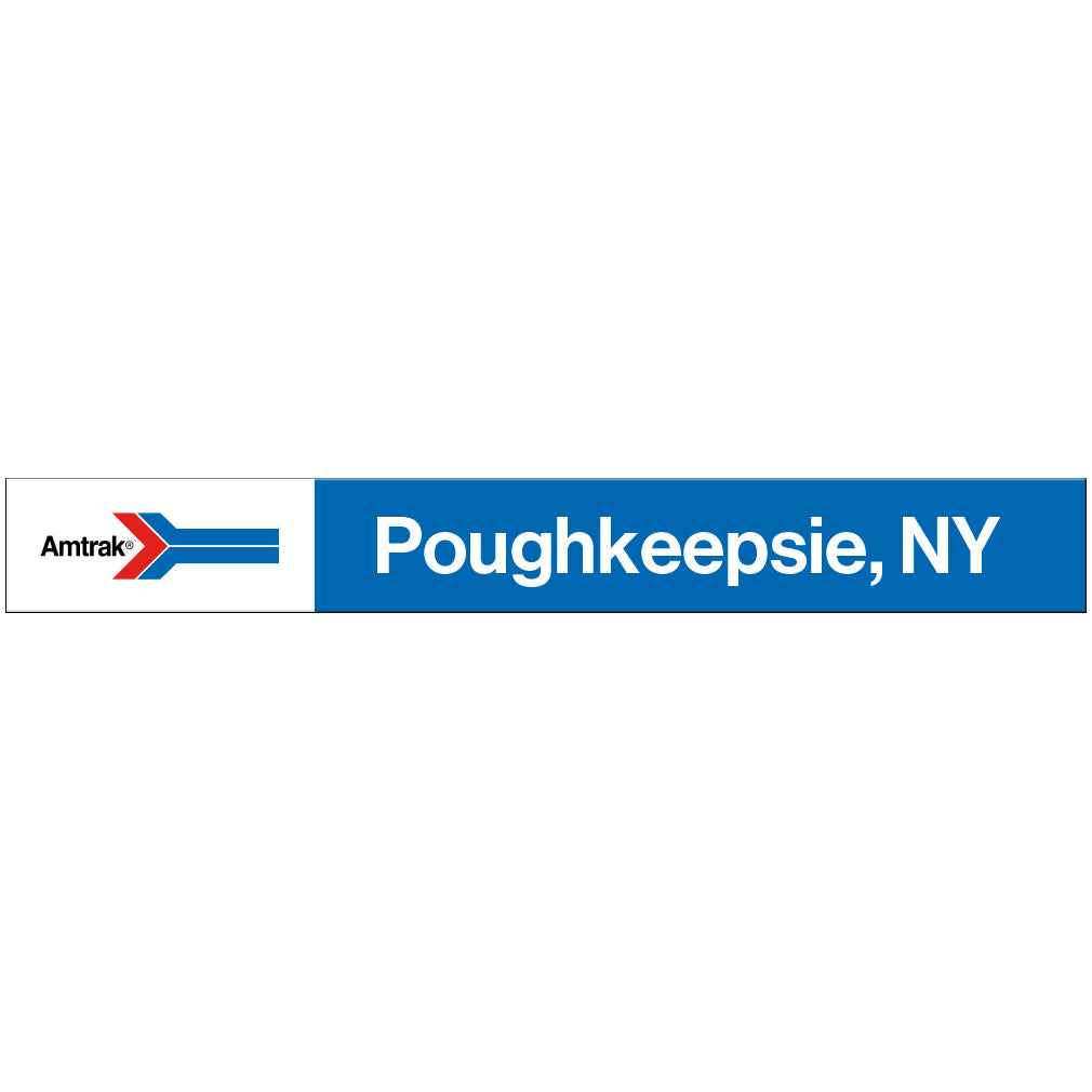 Amtrak Retro Poughkeepsie, NY Station Sign