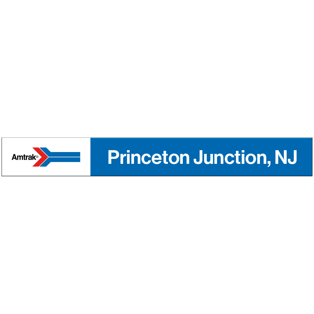 Amtrak Retro Princeton Junction, NJ Station Sign