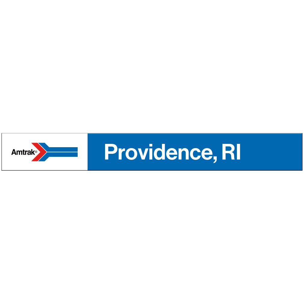 Amtrak Retro Providence, RI Station Sign