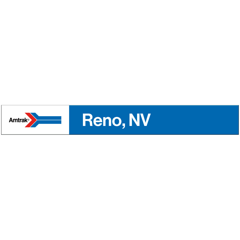 Amtrak Retro Reno, NV Station Sign