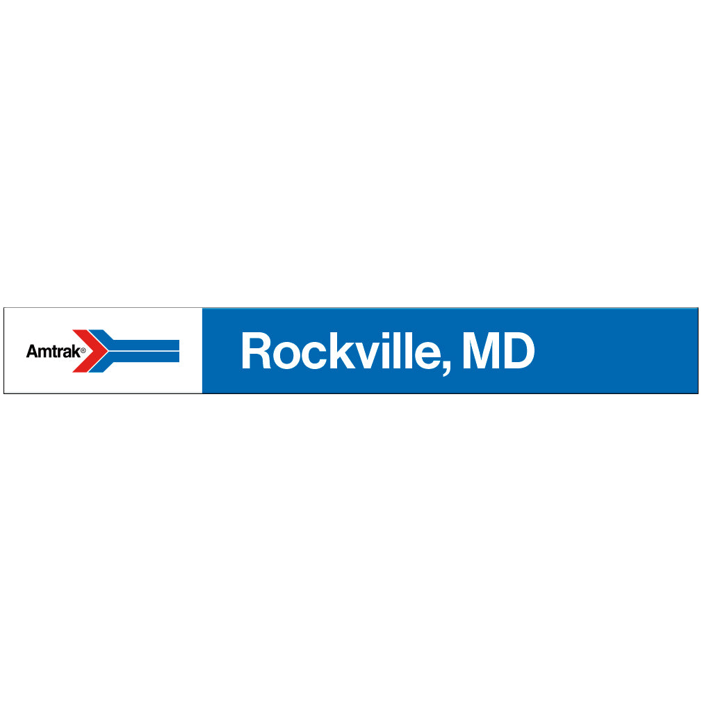 Amtrak Retro Rockville, MD Station Sign