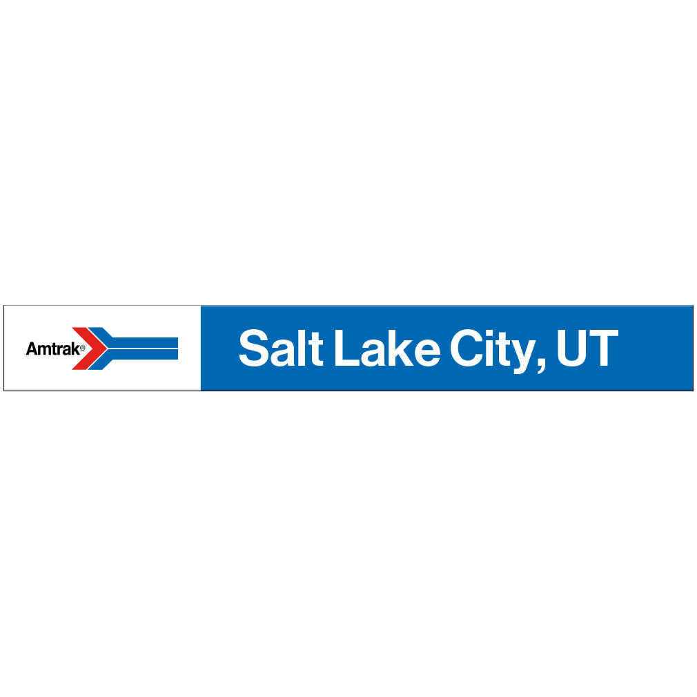 Amtrak Retro Salt Lake City, UT Station Sign