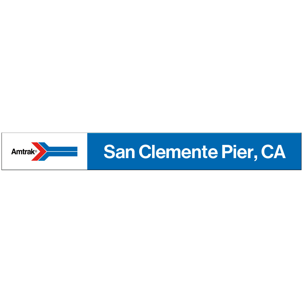 Amtrak Retro San Clemente Pier, CA Station Sign