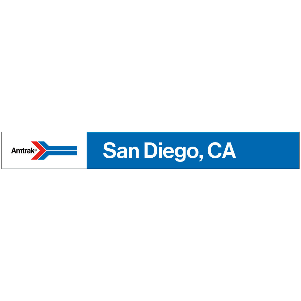 Amtrak Retro San Diego, CA Station Sign