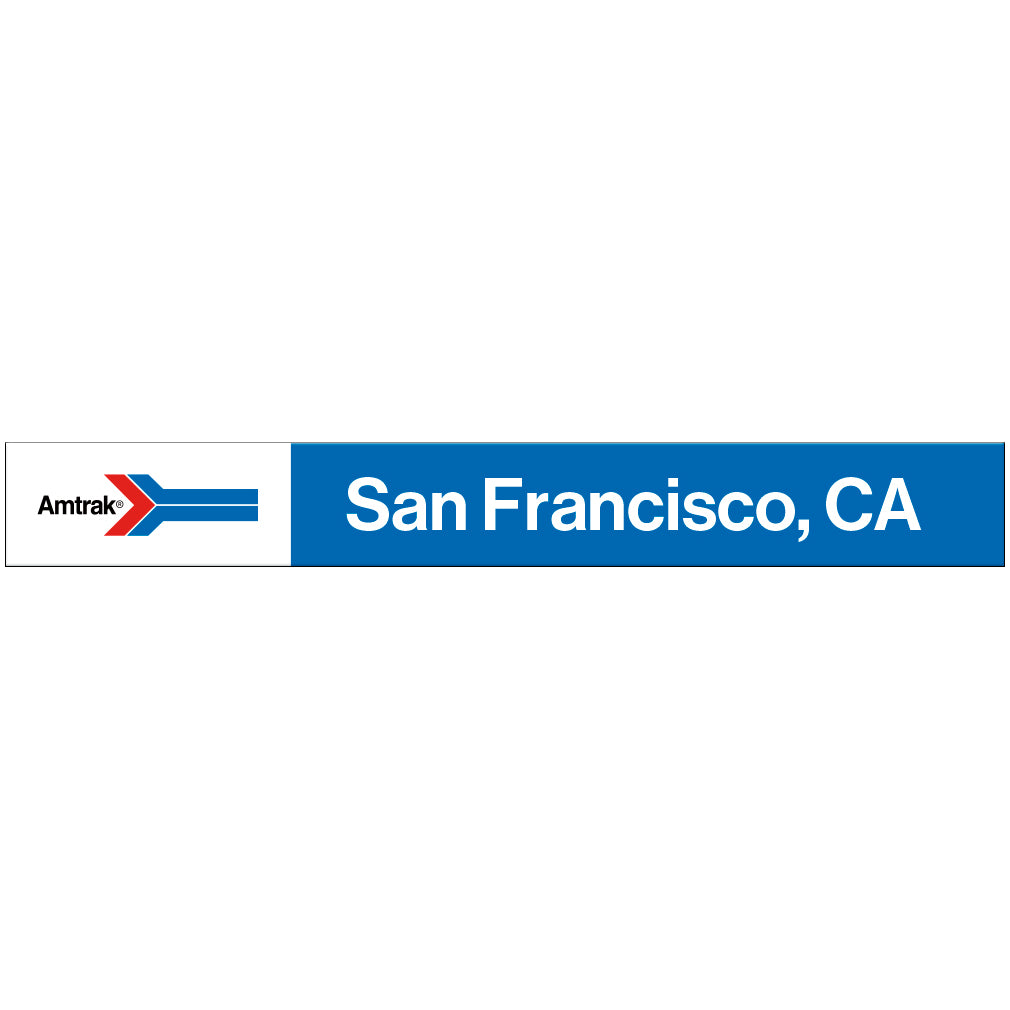 Amtrak Retro San Francisco, CA Station Sign