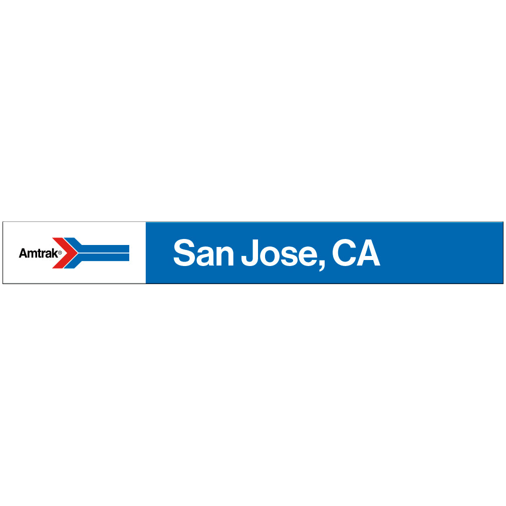Amtrak Retro San Jose, CA Station Sign