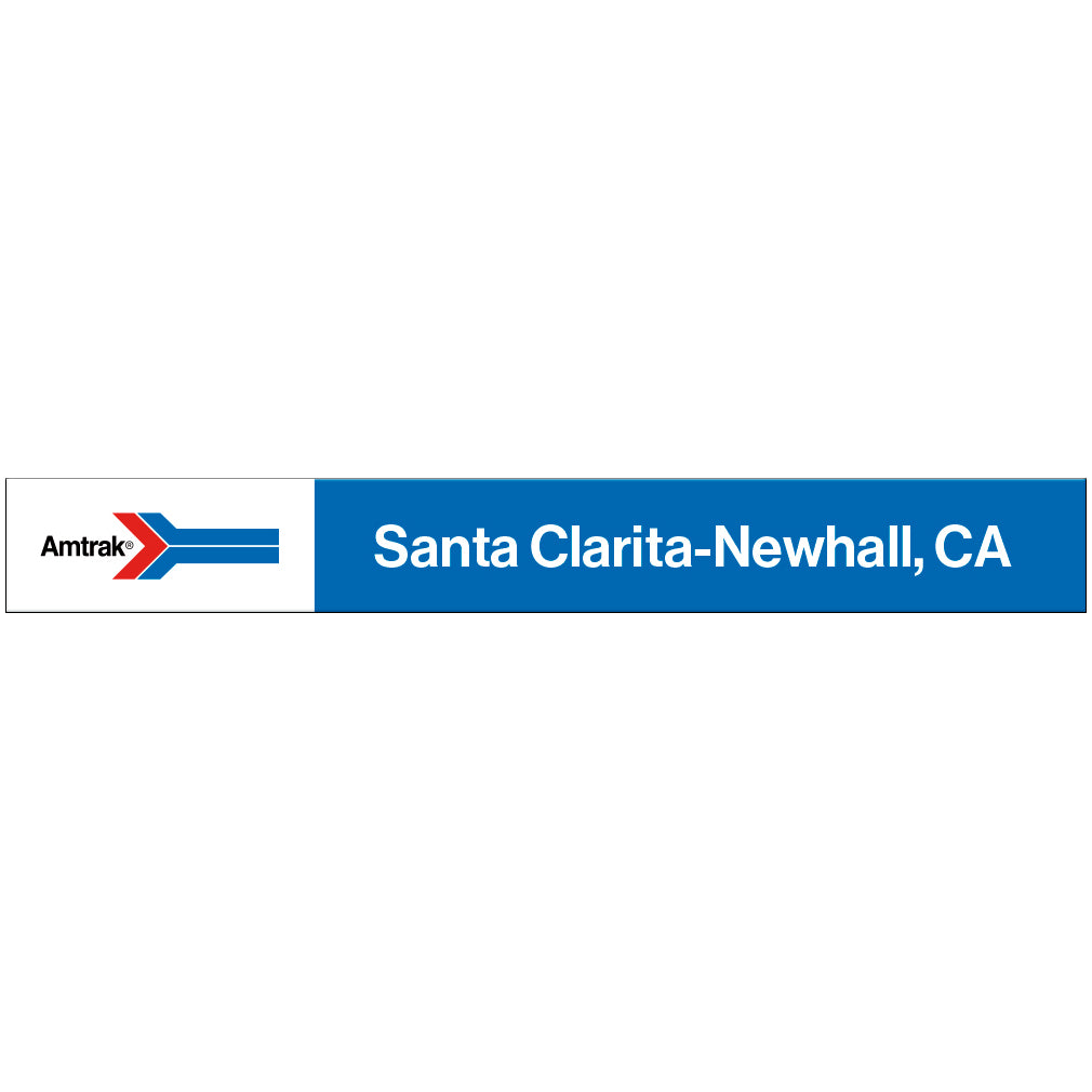 Amtrak Retro Santa Clarita-Newhall, CA Station Sign