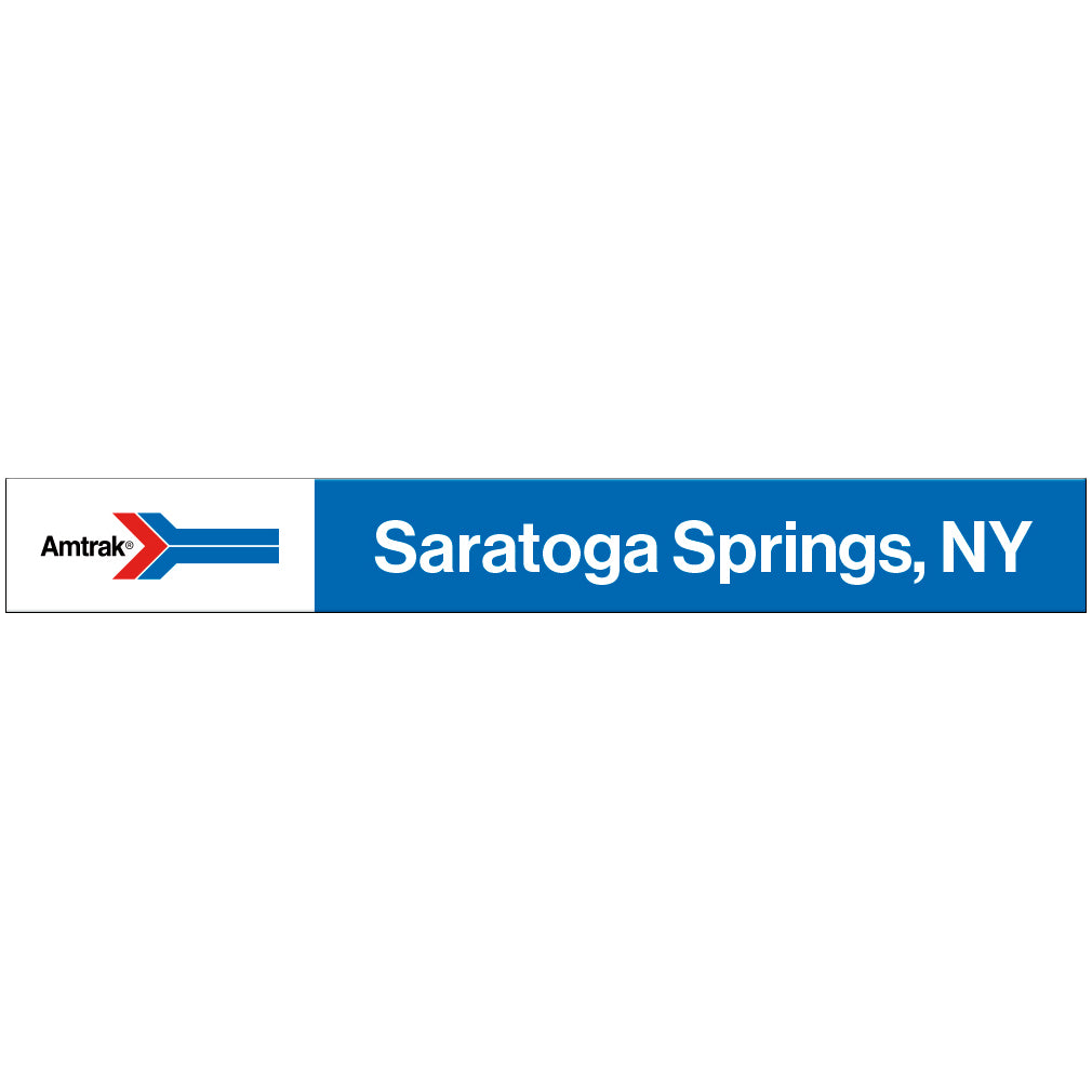 Amtrak Retro Saratoga Springs, NY Station Sign