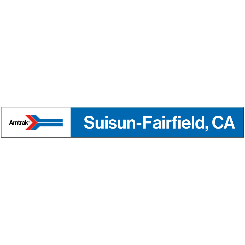 Amtrak Retro Suisun-Fairfield, CA Station Sign