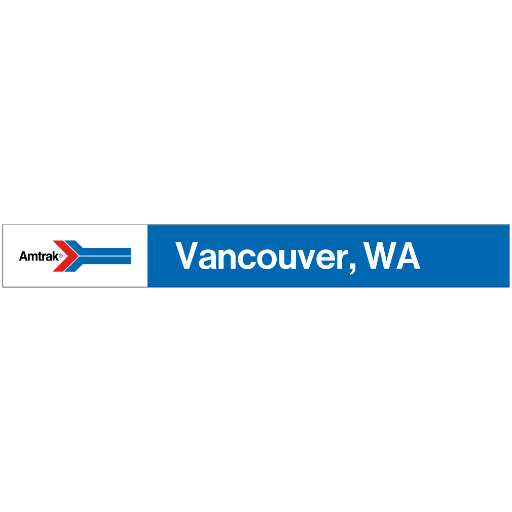 Amtrak Retro Vancouver, WA Station Sign