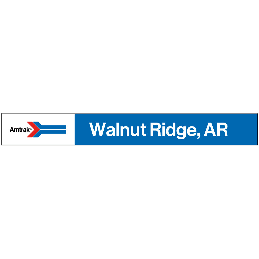 Amtrak Retro Walnut Ridge, AR Station Sign