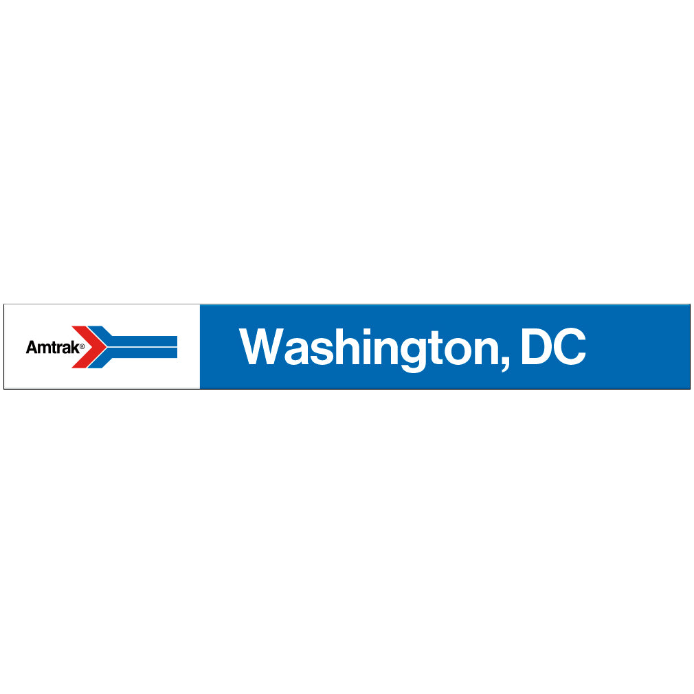 Amtrak Retro Washington, DC Station Sign