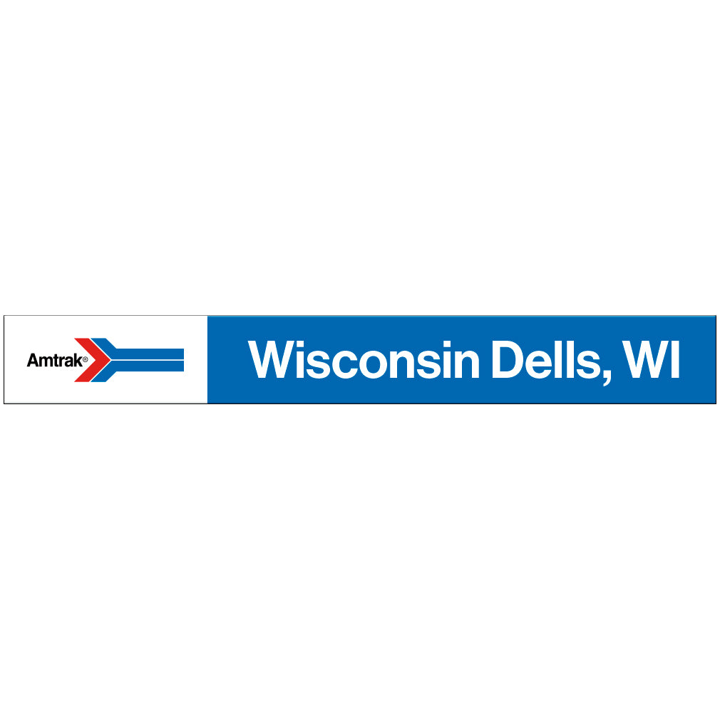 Amtrak Retro Wisconsin Dells, WI Station Sign