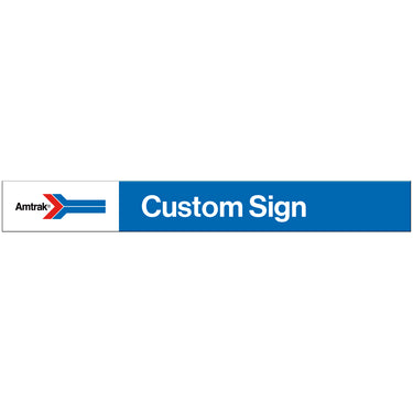 Custom Amtrak Sign Amtrak Retro Custom Station Sign – Transit Gifts