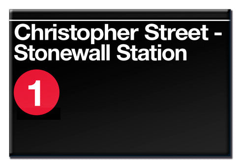 Christopher Street - Stonewall Station Subway Magnet