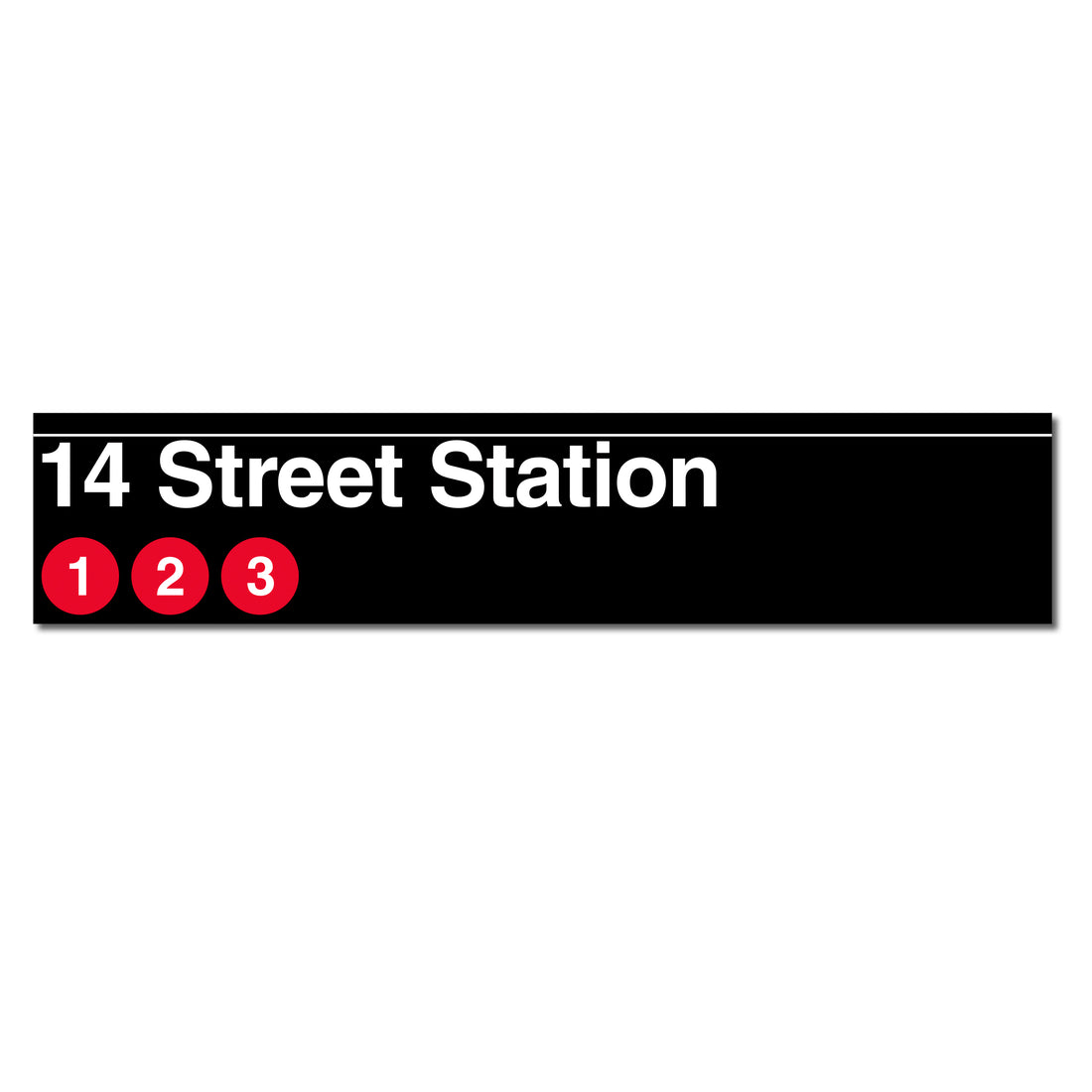 14 Street (1 2 3) Sign