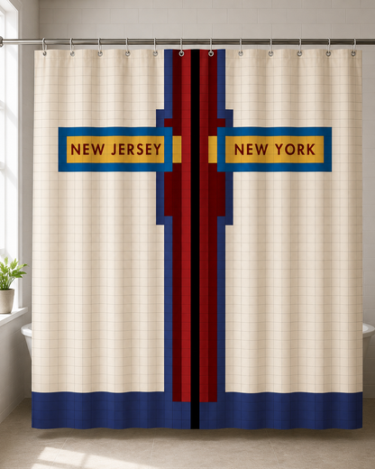 Lincoln Tunnel (New Jersey / New York North Wall) Shower Curtain