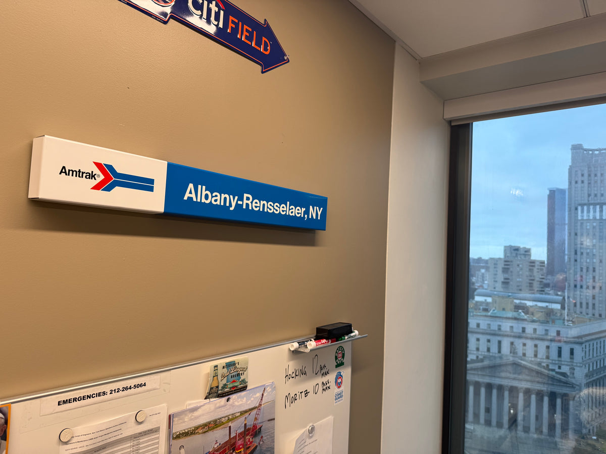 Custom Amtrak Sign Customized Amtrak Station Sign – Transit Gifts