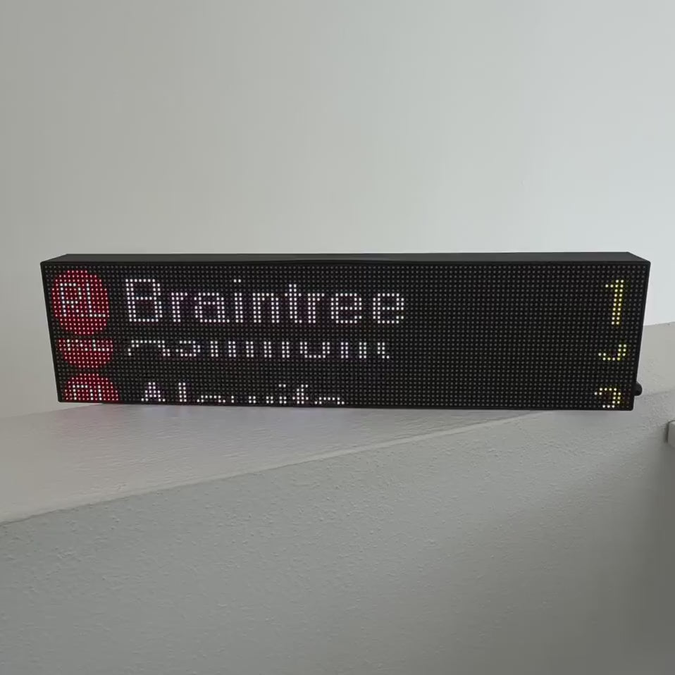 MBTA Arrival Sign