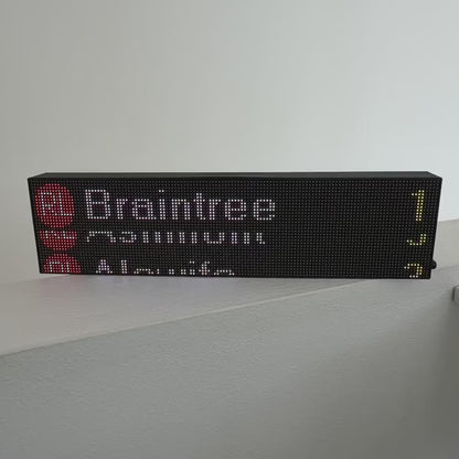 MBTA Arrival Sign