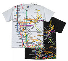 Subway Map (Manhattan) T-Shirt