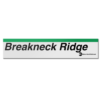 Breakneck Ridge Sign