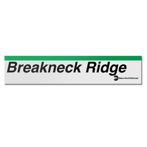Breakneck Ridge Sign