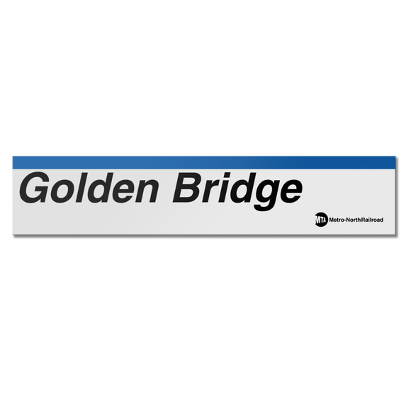 Goldens Bridge Sign