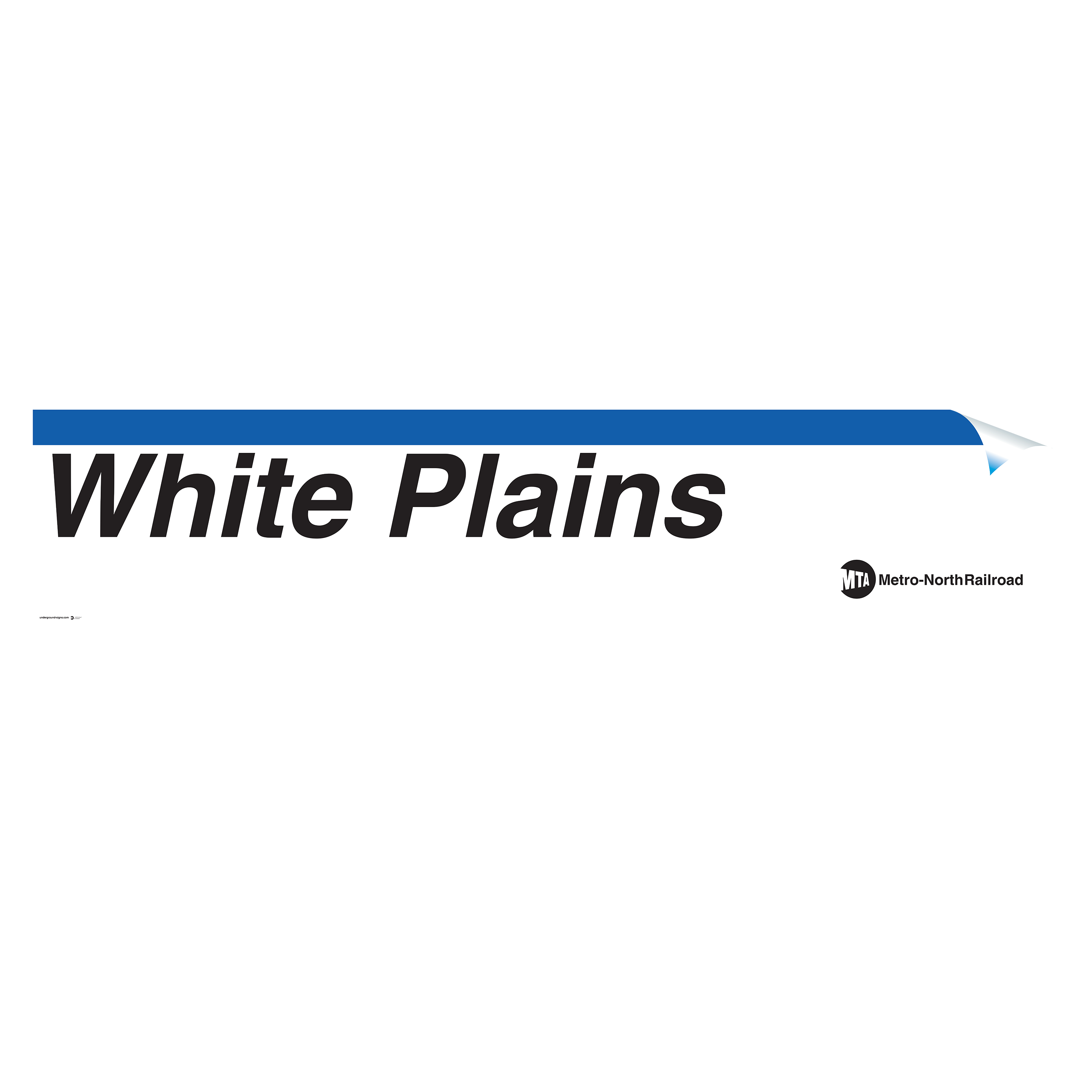 White Plains Sign